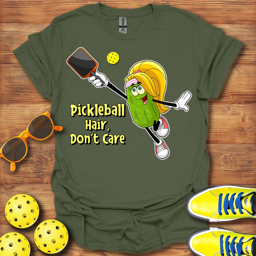 Pickleball Hair Don't Care T-Shirt