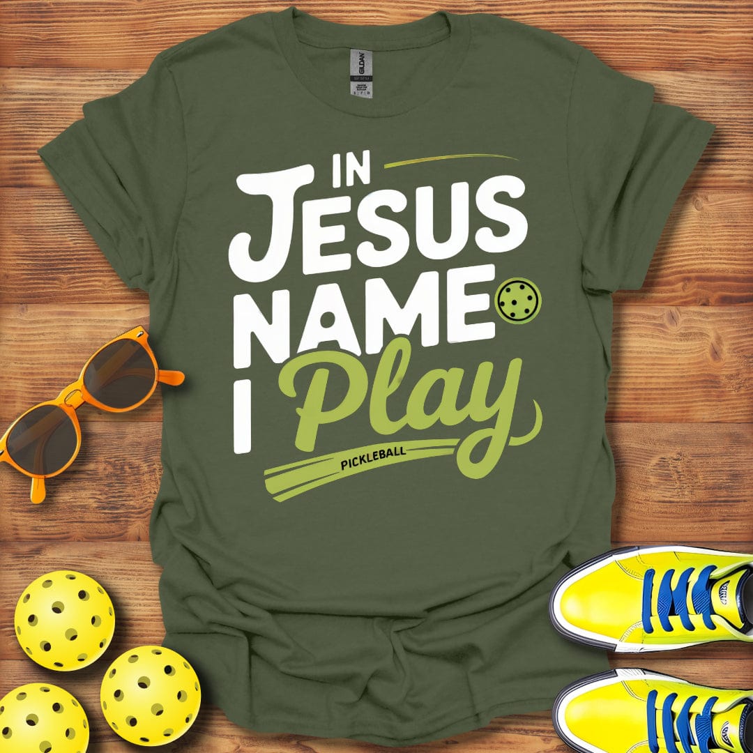 In Jesus Name Pickleball T-Shirt