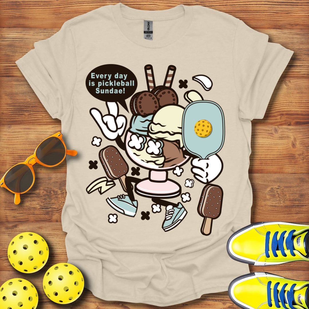 Pickleball Sundae Distressed T-Shirt