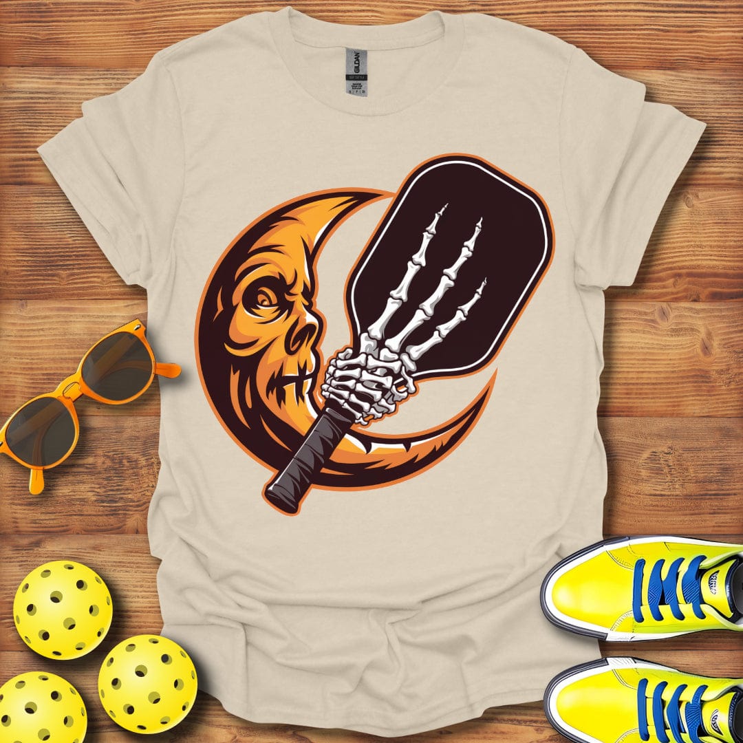 Pickleball Halloween Moon T-Shirt