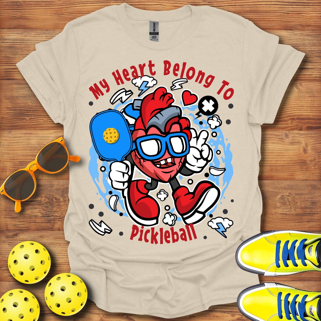 Heart Belongs To Pickleball T-Shirt