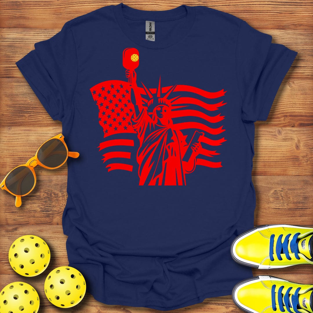 Lady Liberty Pickleball T-Shirt