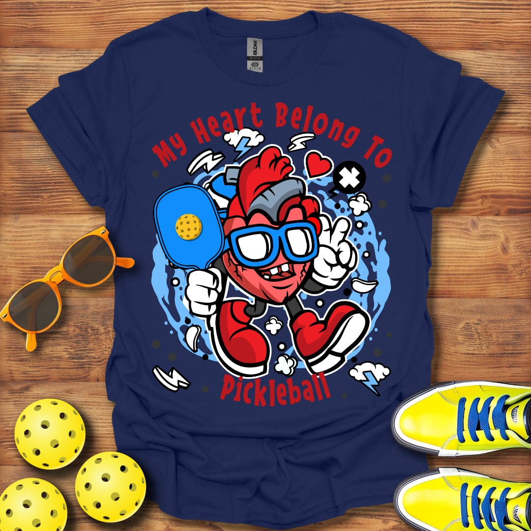 Heart Belongs To Pickleball T-Shirt