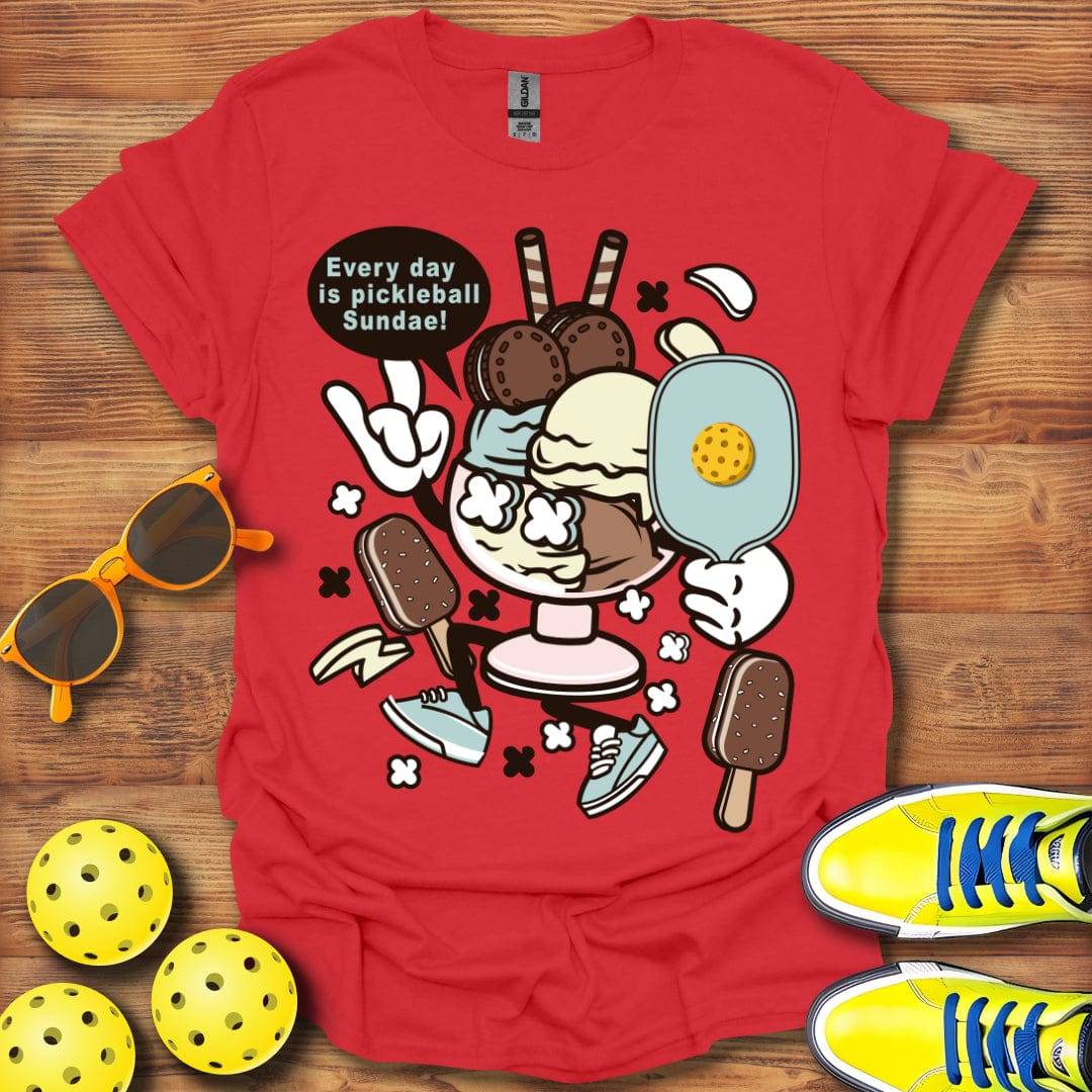 Pickleball Sundae Distressed T-Shirt