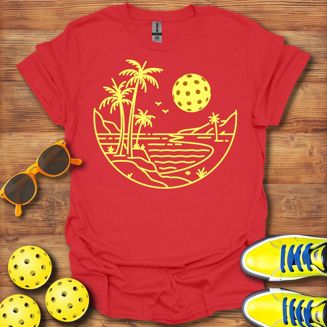 Full Pickleball Moon Rising T-Shirt
