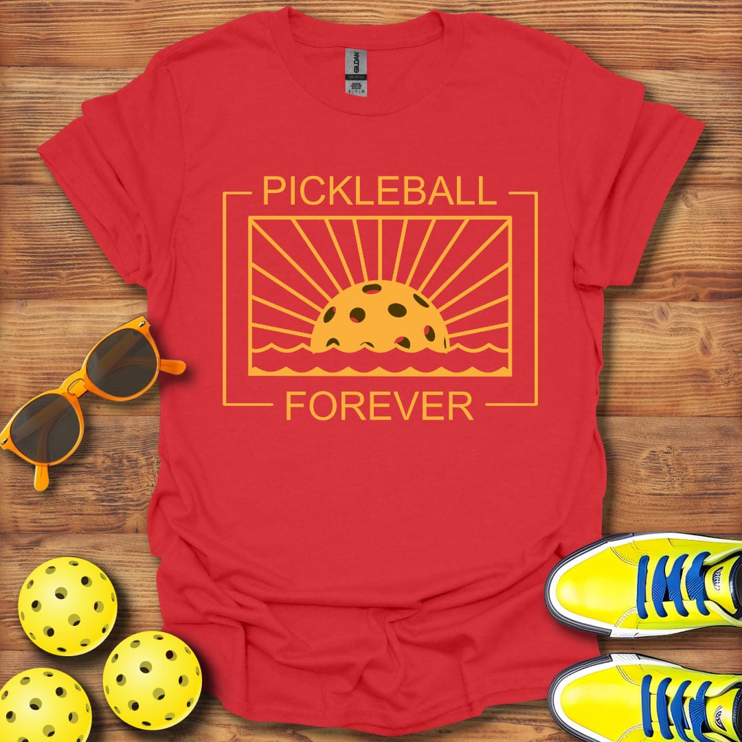 Pickleball Forever Sunset T-Shirt