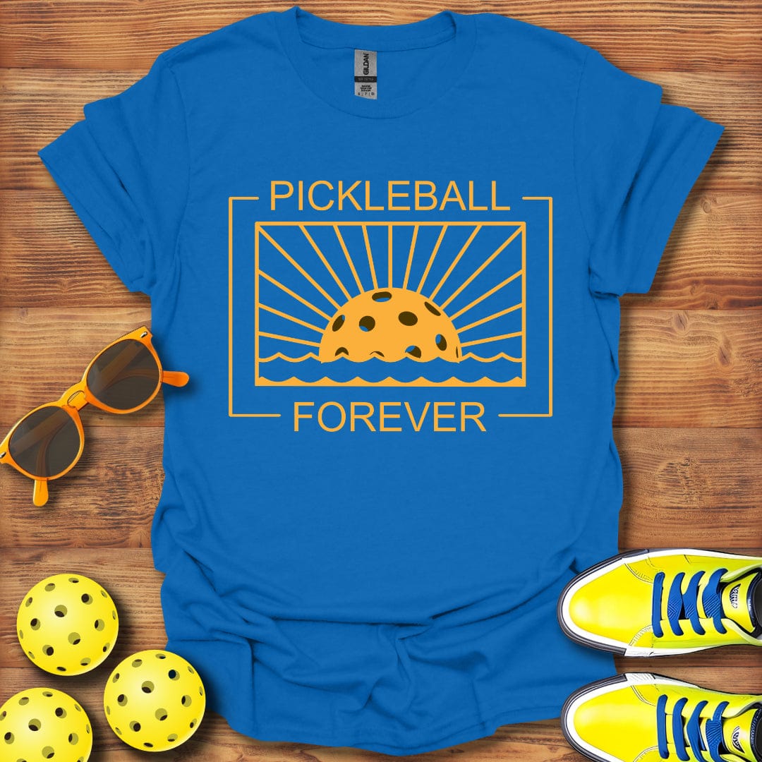 Pickleball Forever Sunset T-Shirt