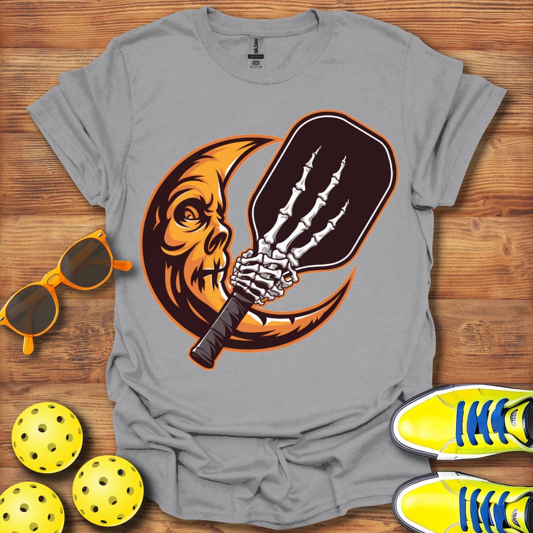 Pickleball Halloween Moon T-Shirt