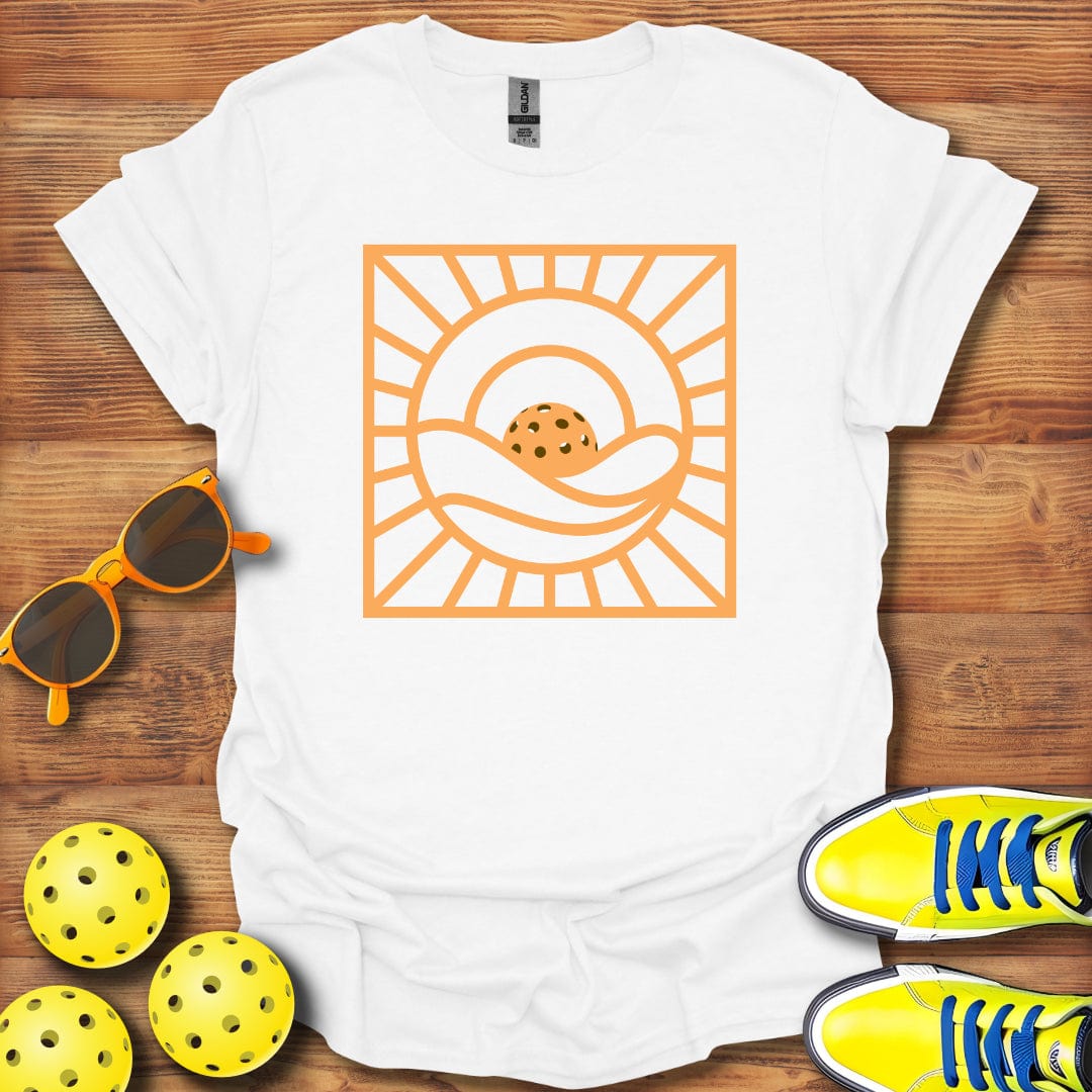 Pickleball Sunset Forever Square T-Shirt