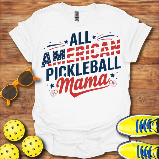All American Pickleball Mama T-Shirt