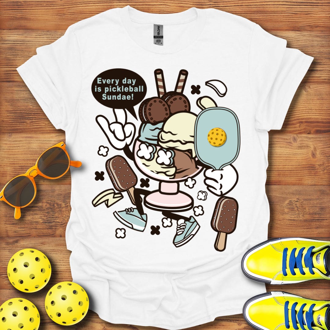 Pickleball Sundae Distressed T-Shirt