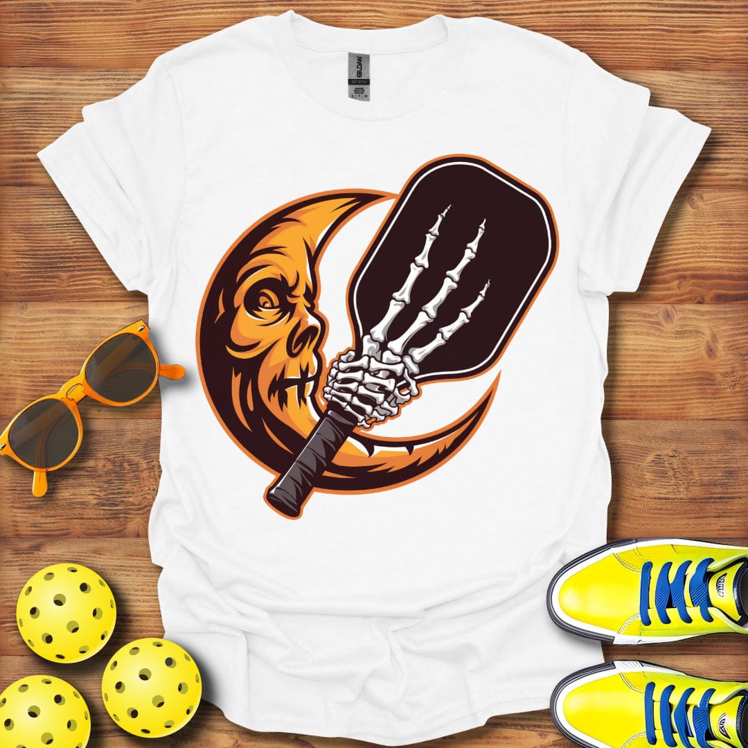 Pickleball Halloween Moon T-Shirt
