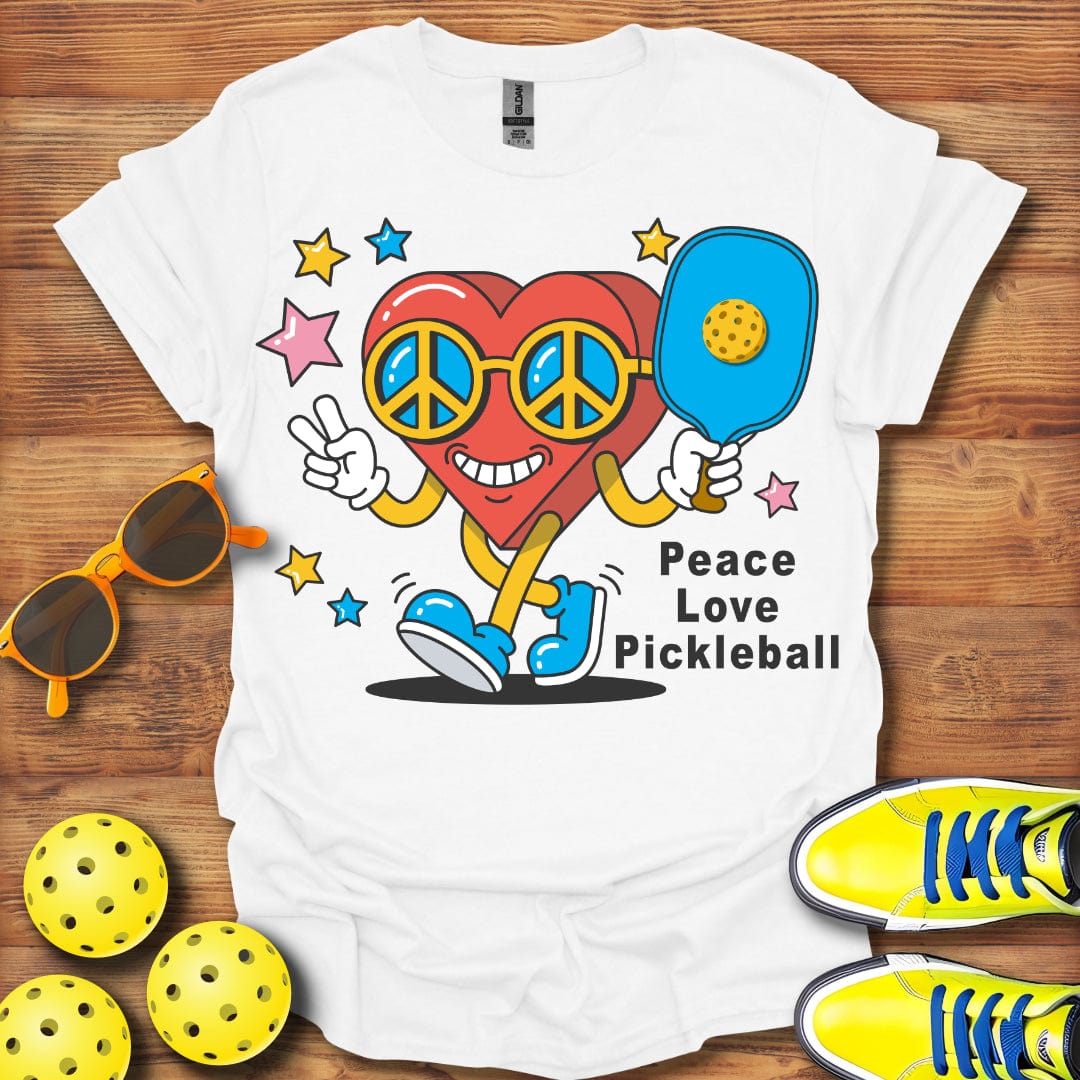 Heart Peace Love Pickleball T-Shirt