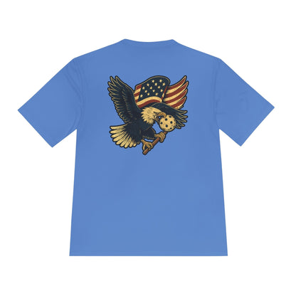 Vintage Patriotic Eagle Pickleball Moisture Wicking Tee