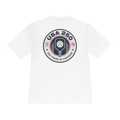 USA 250 Celebration Pickleball Moisture Wicking Tee