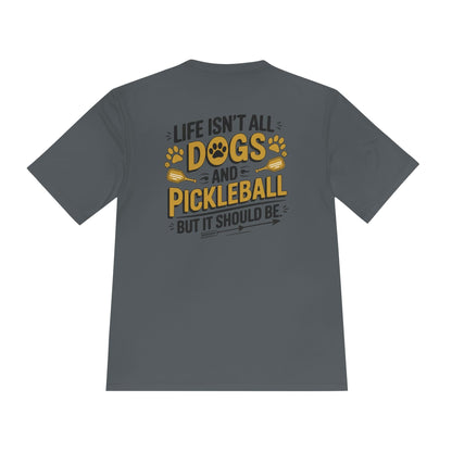 Dogs And Pickleball Moisture Wicking Tee
