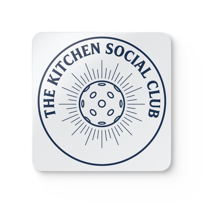 Pickleball Kitchen Social Club Corkwood Coaster Set