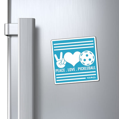 Peace, Love, Pickleball Magnets