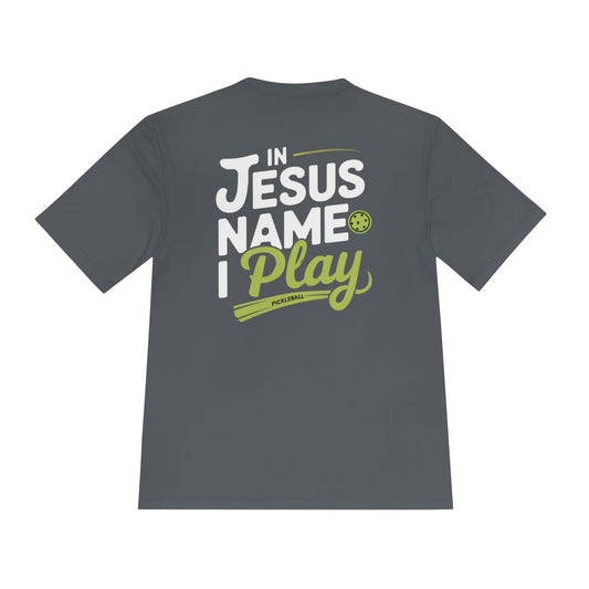 Jesus Name Pickleball Moisture Wicking Tee