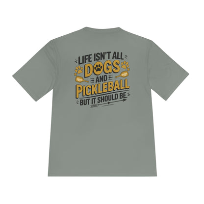 Dogs And Pickleball Moisture Wicking Tee