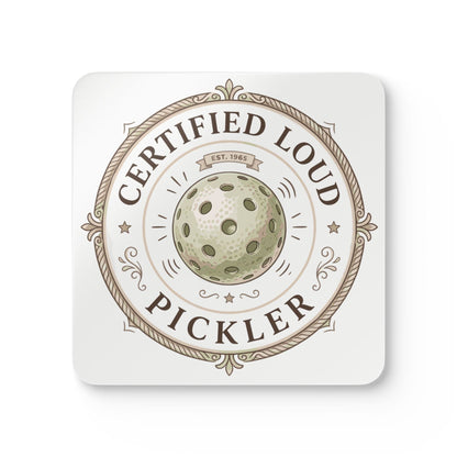 Certified Loud Pickler Pickleball Coaster Set