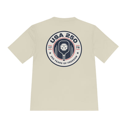 USA 250 Celebration Pickleball Moisture Wicking Tee