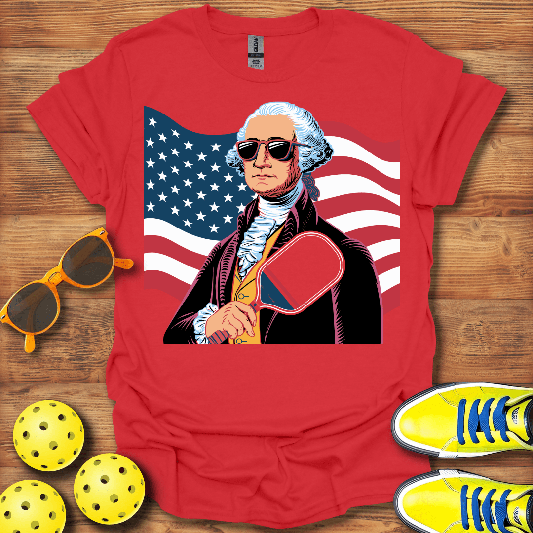 George Washington Patriotic Pickleball T-Shirt