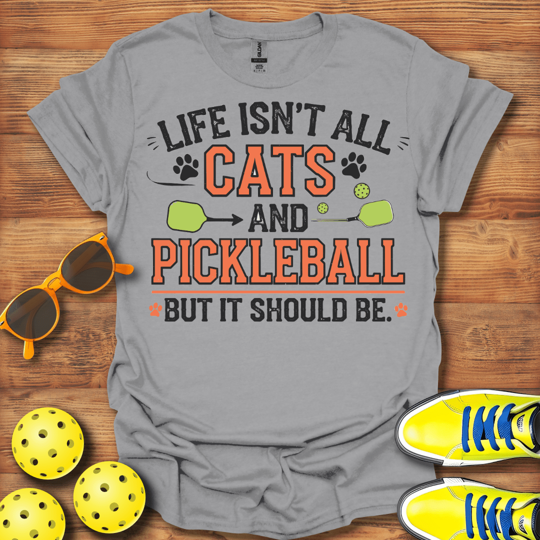 Cats and Pickleball T-Shirt