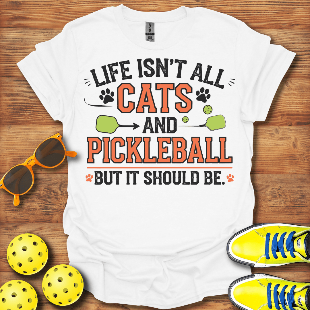 Cats and Pickleball T-Shirt