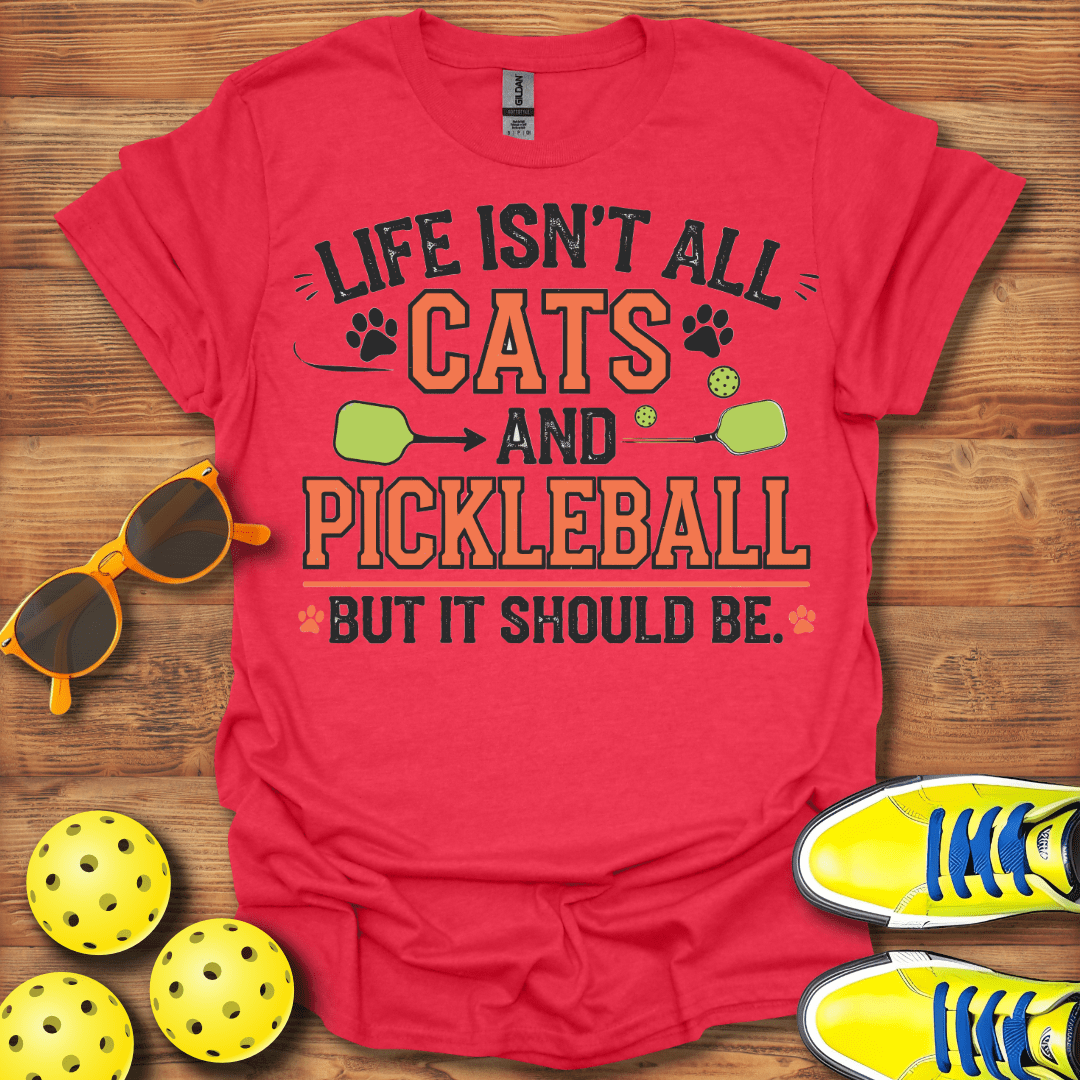 Cats and Pickleball T-Shirt