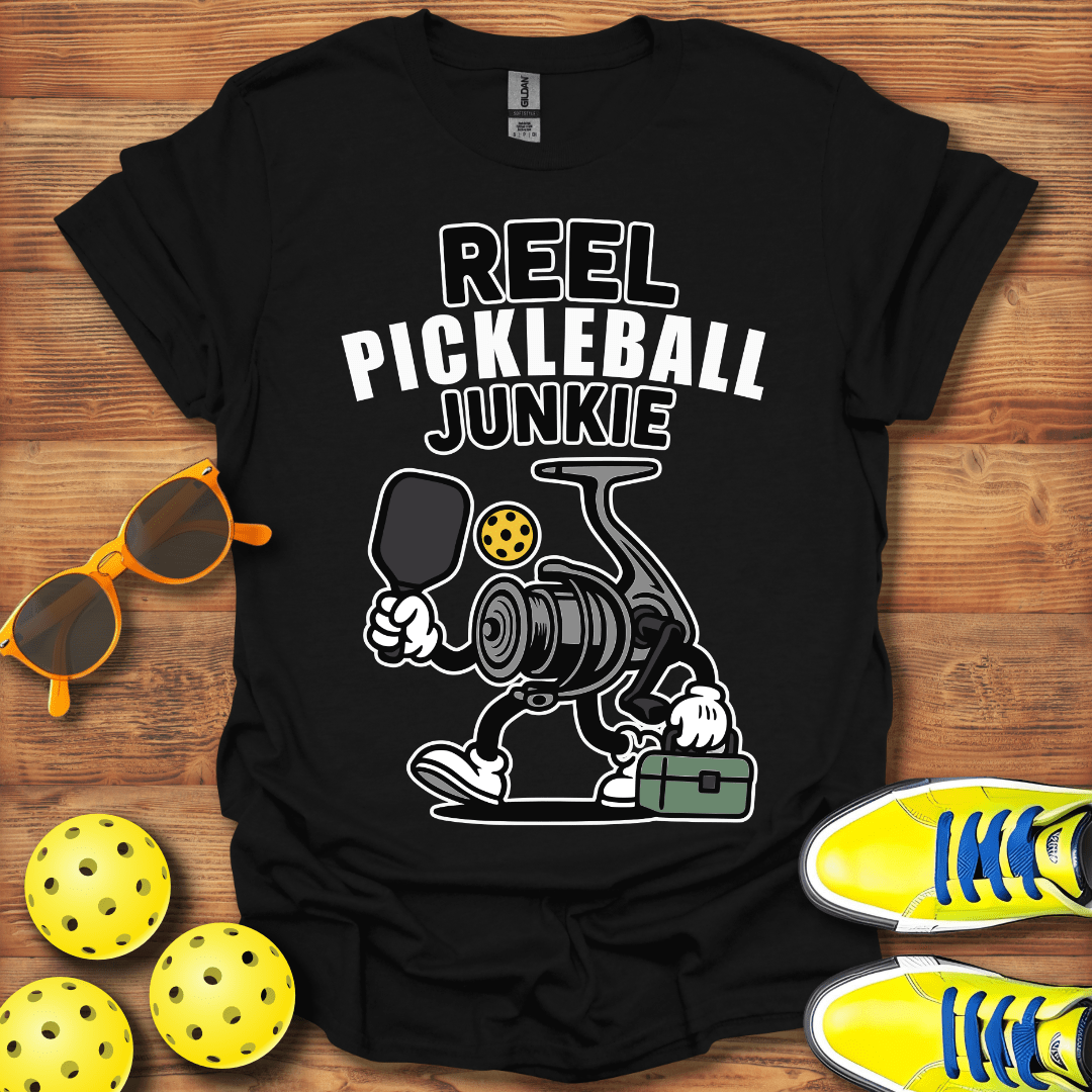Fishing Reel Pickleball T-Shirt