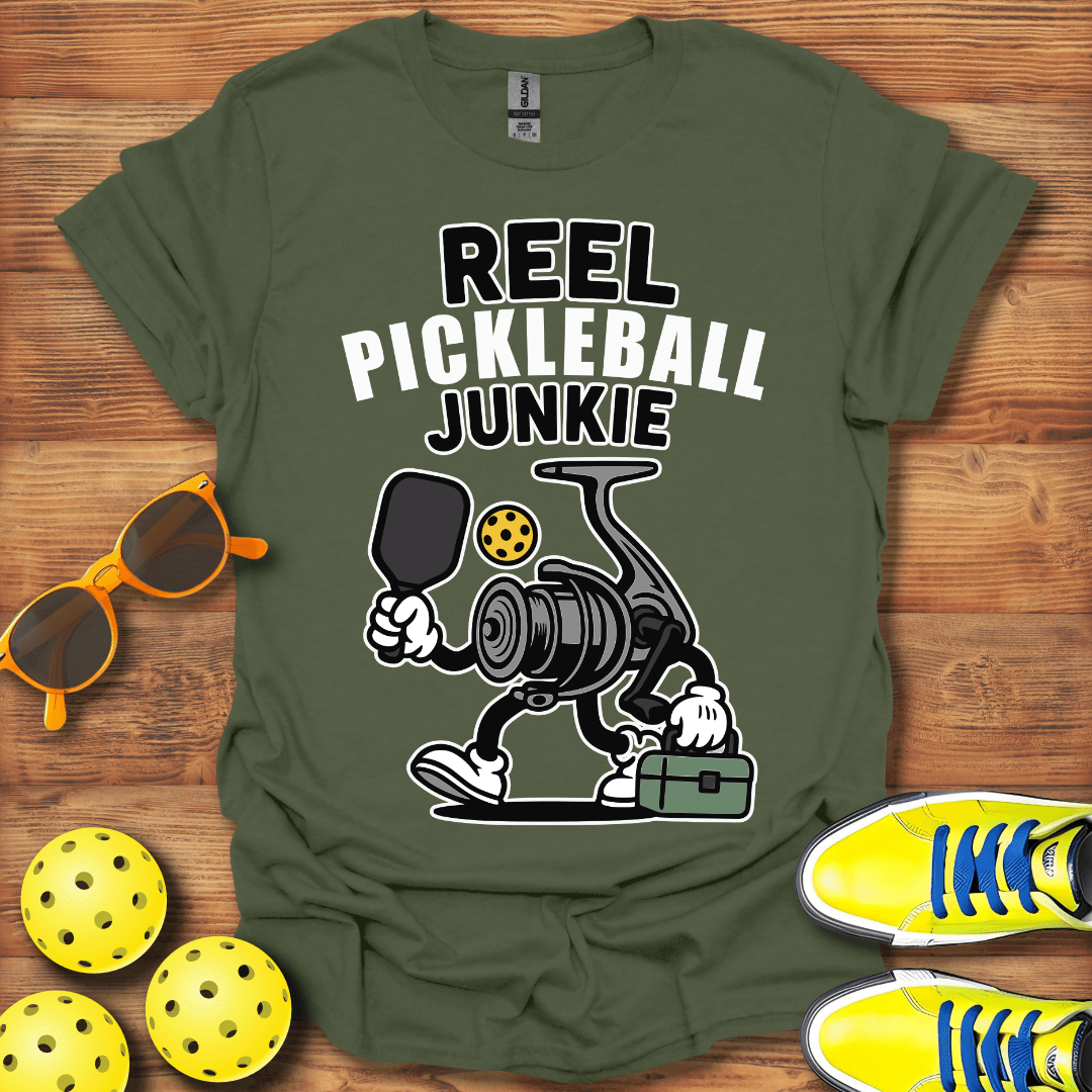 Fishing Reel Pickleball T-Shirt