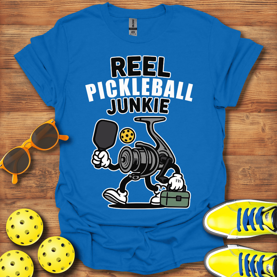 Fishing Reel Pickleball T-Shirt