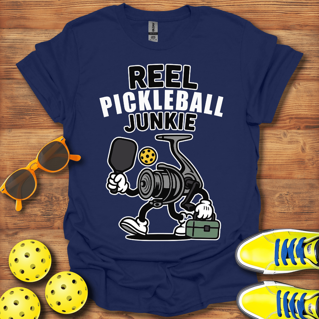 Fishing Reel Pickleball T-Shirt