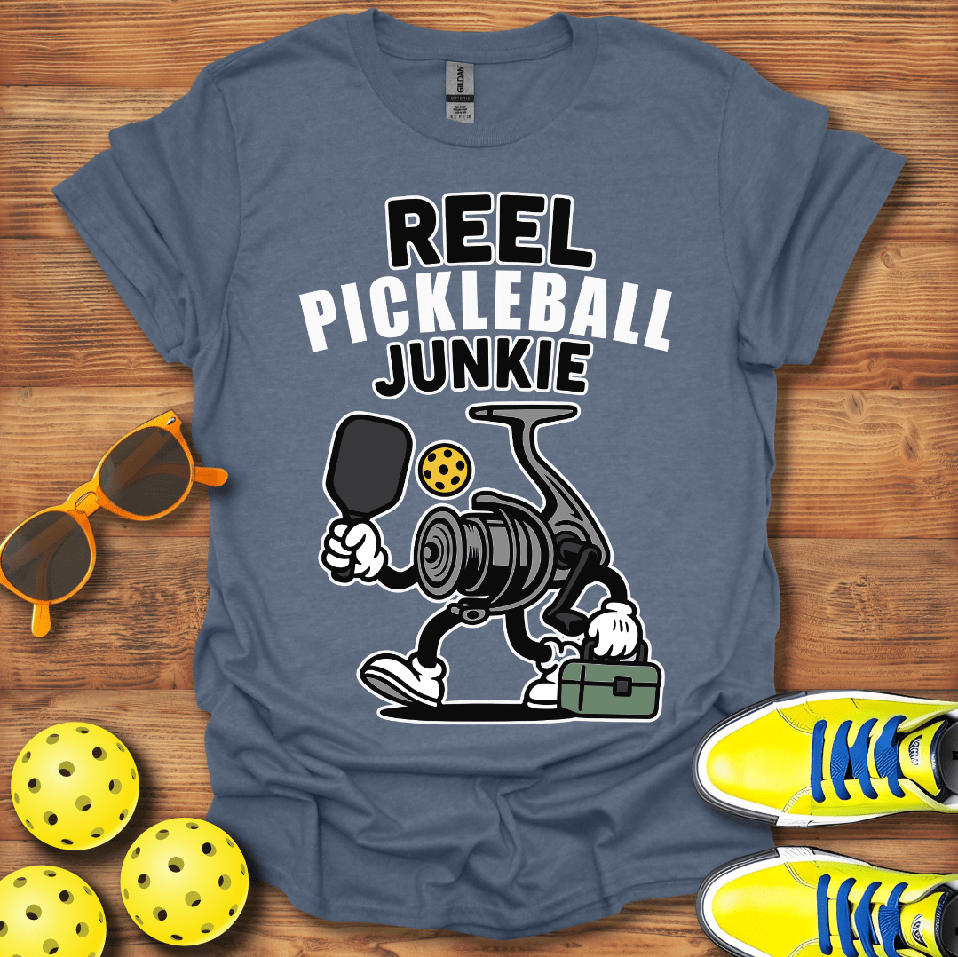 Fishing Reel Pickleball T-Shirt