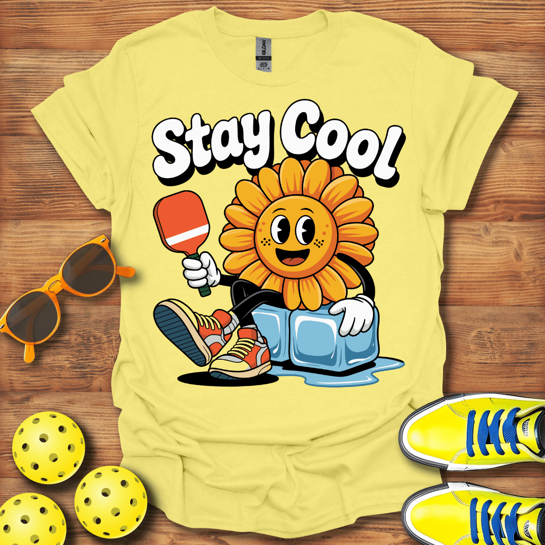 Stay Cool Sunflower Pickleball T-Shirt