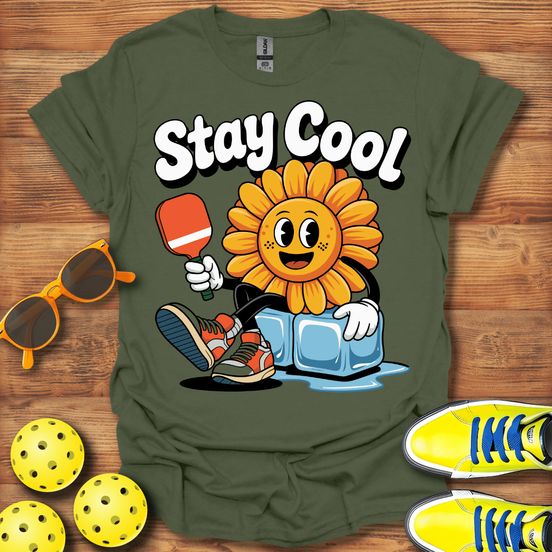 Stay Cool Sunflower Pickleball T-Shirt
