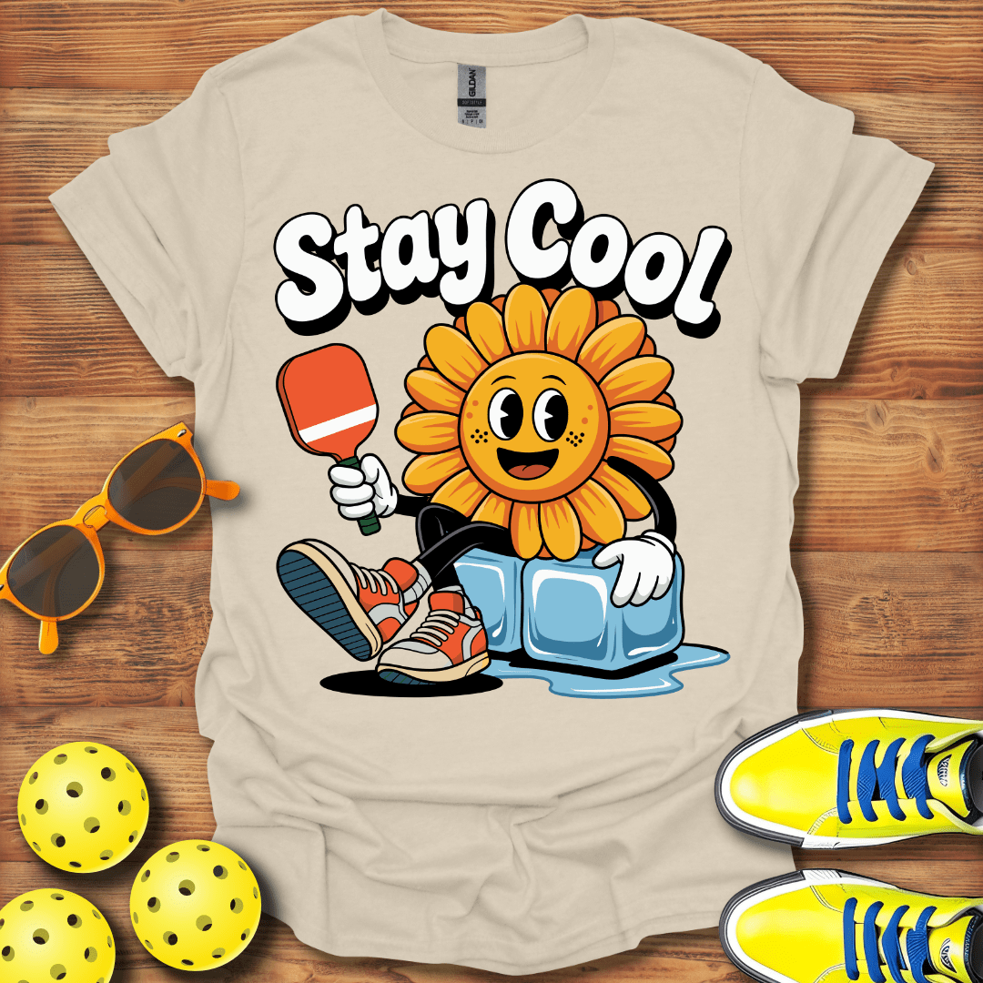 Stay Cool Sunflower Pickleball T-Shirt
