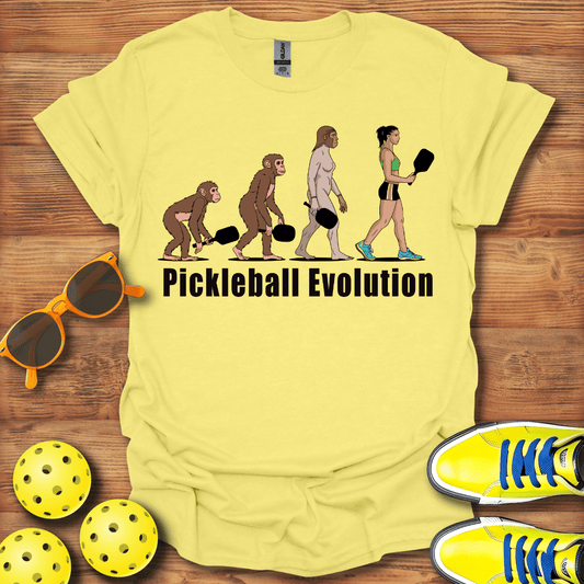 Evolution of Women Pickleball T-Shirt