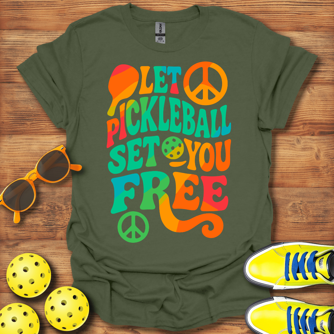 Be Free With Pickleball T-Shirt