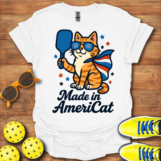 Made In AmeriCat Pickleball T-Shirt
