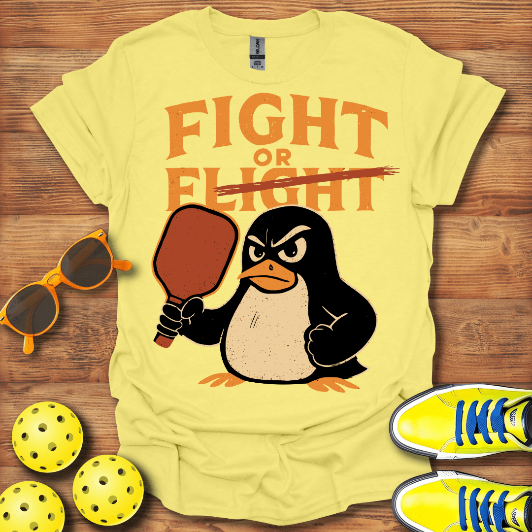 Fight Flight Penguin Pickleball T-Shirt