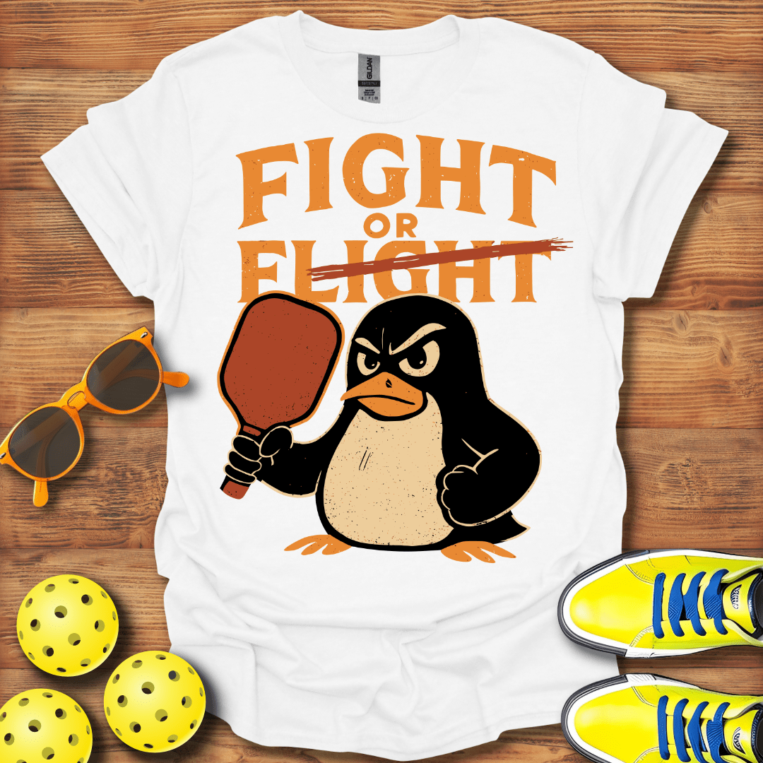 Fight Flight Penguin Pickleball T-Shirt