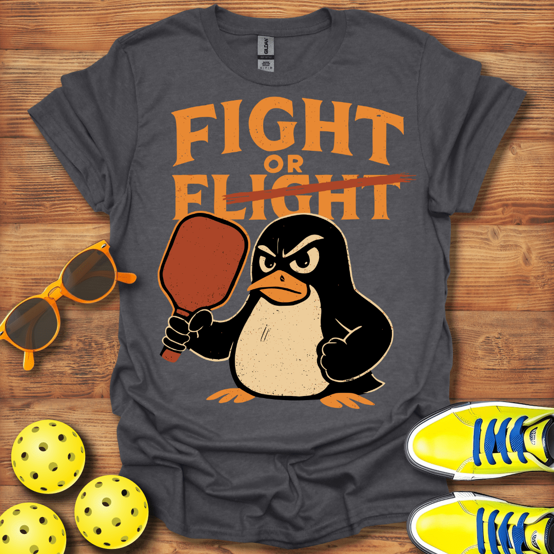 Fight Flight Penguin Pickleball T-Shirt