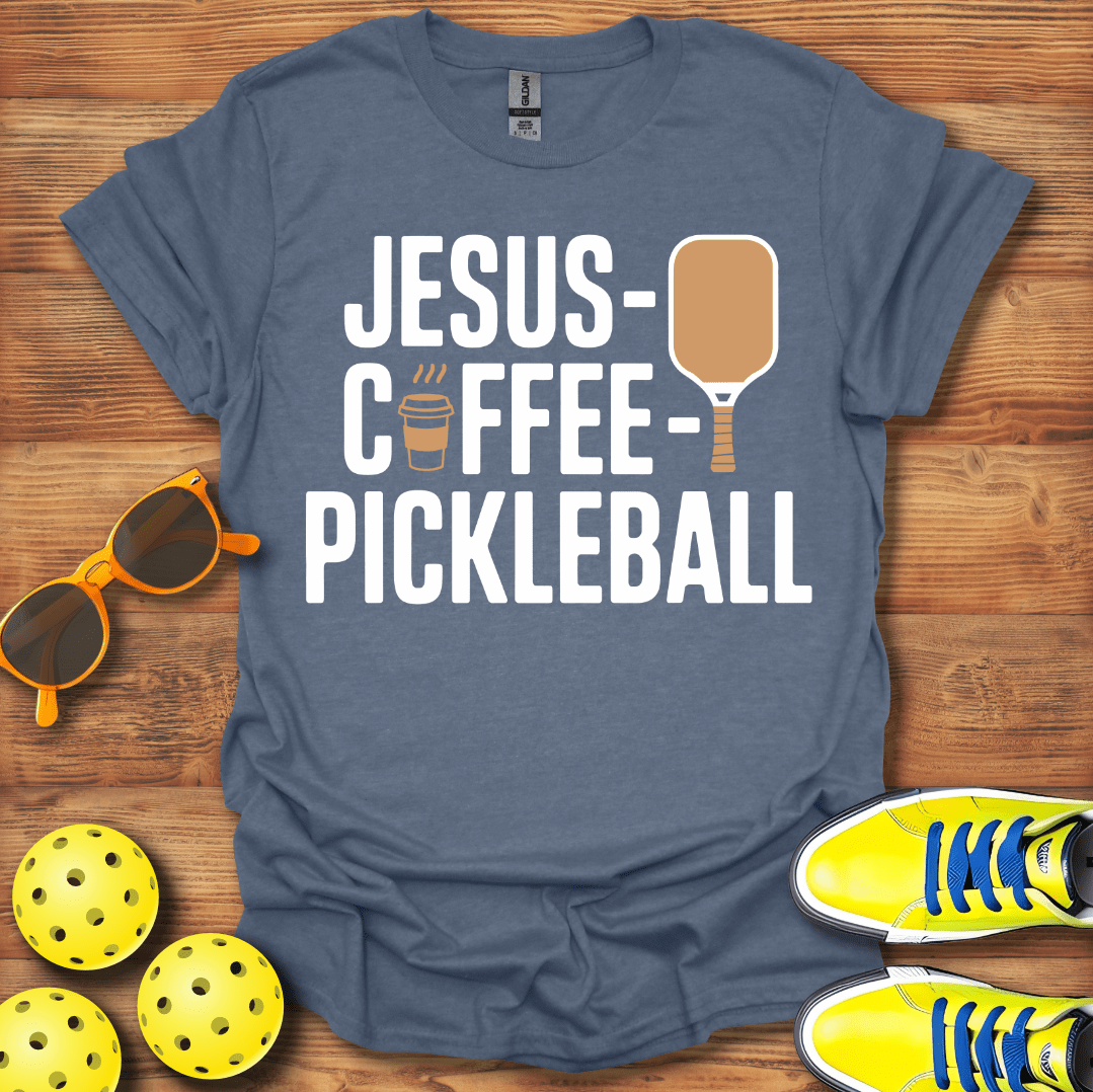 Jesus Coffee and Pickleball T-Shirt