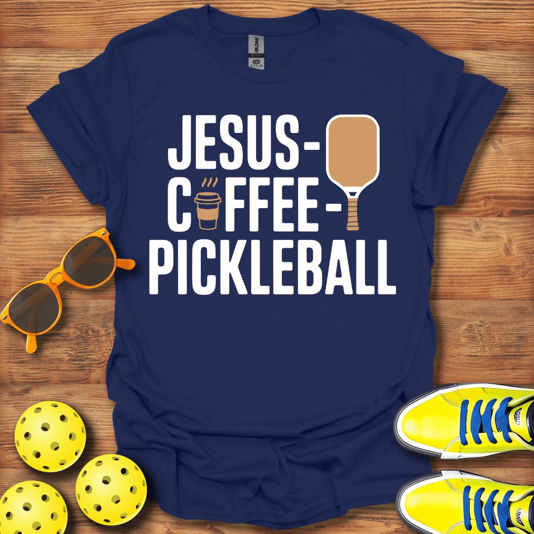 Jesus Coffee and Pickleball T-Shirt
