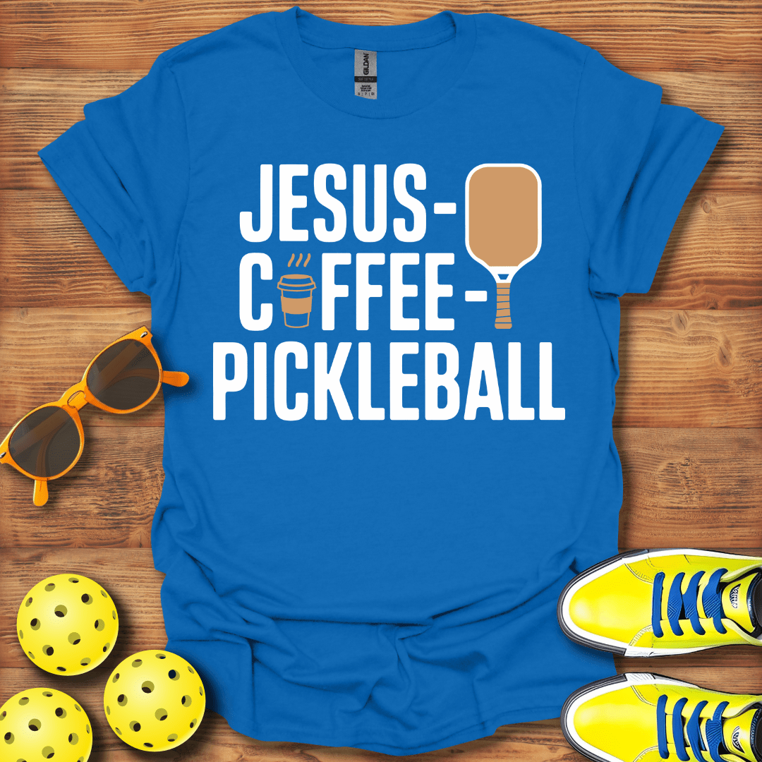 Jesus Coffee and Pickleball T-Shirt