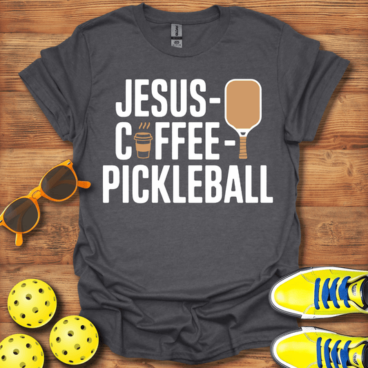 Jesus Coffee and Pickleball T-Shirt