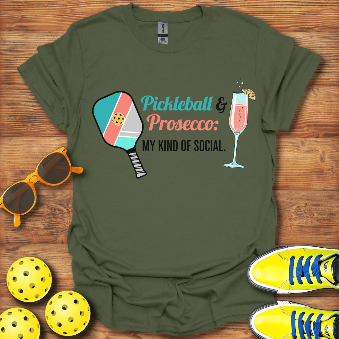 Prosecco and Pickleball T-Shirt