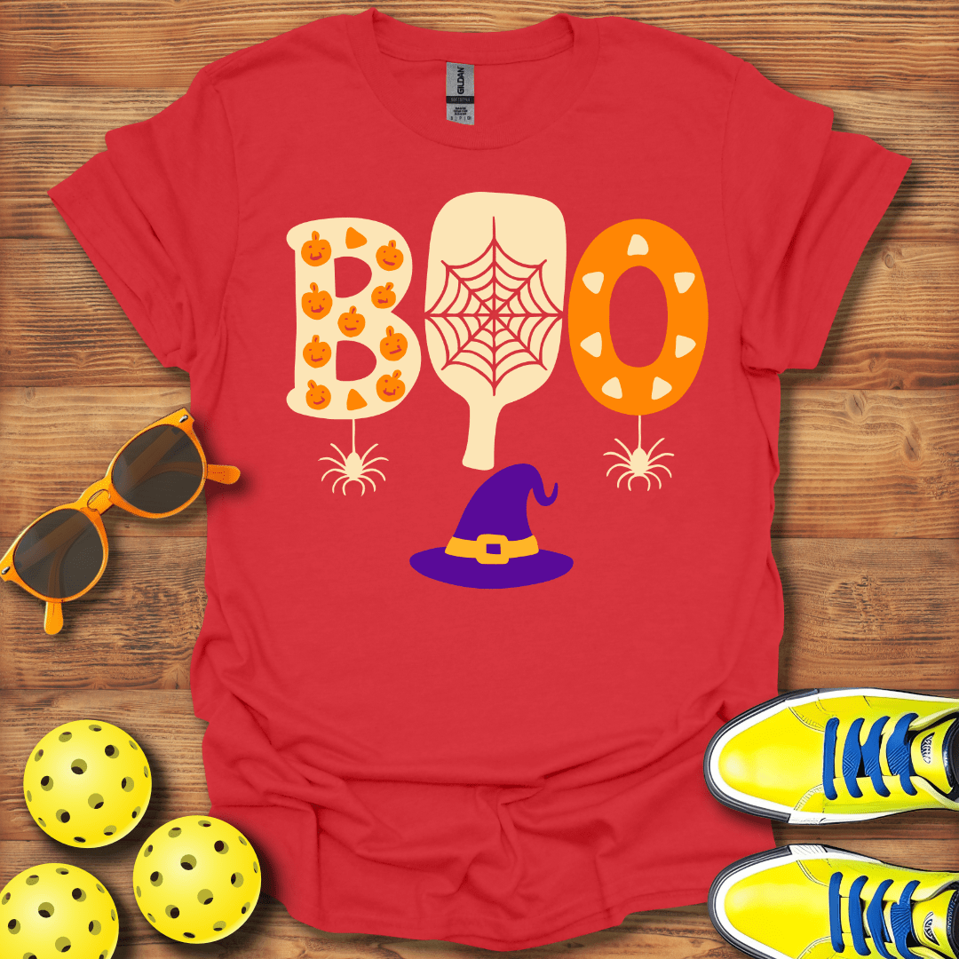 Boo Halloween Pickleball T-Shirt
